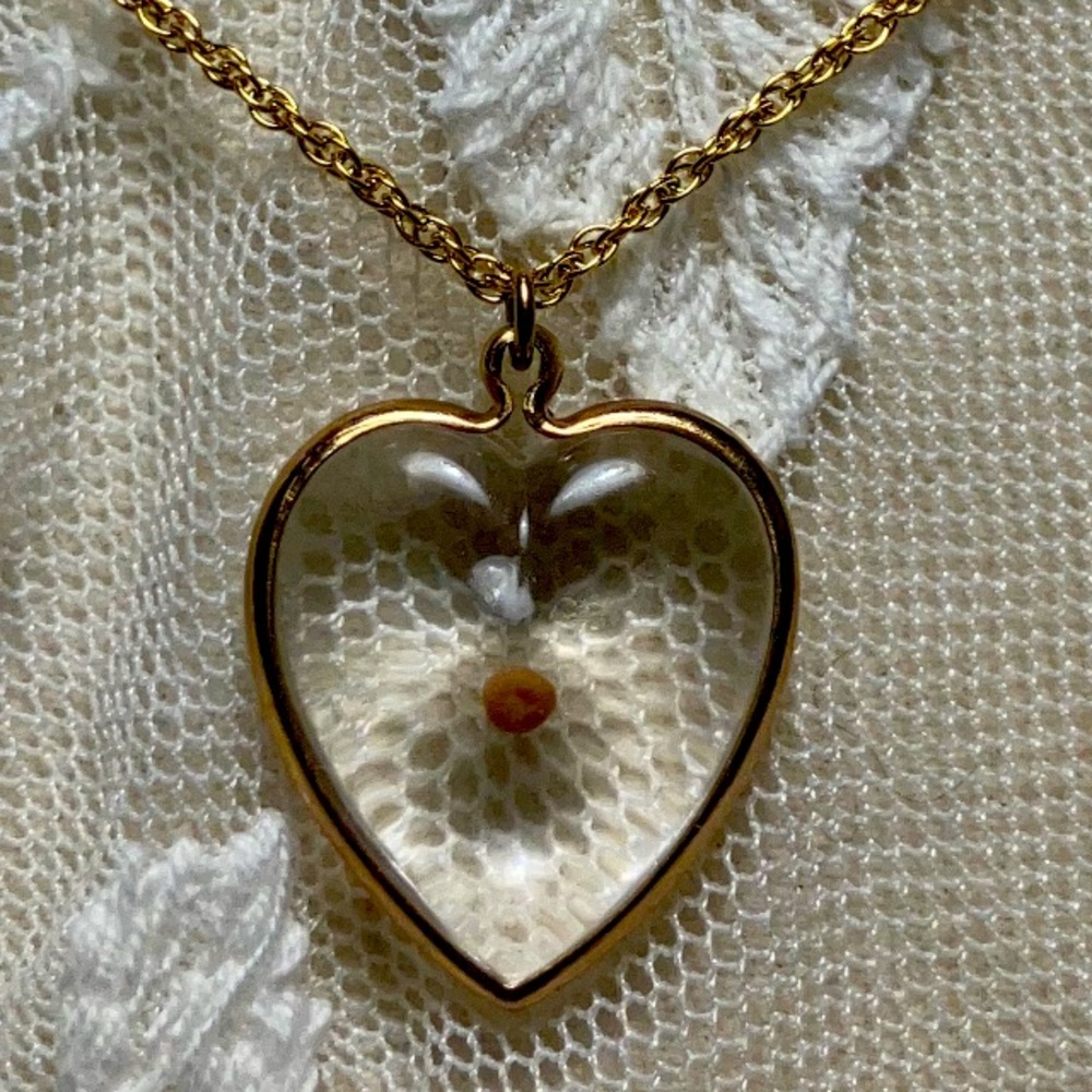 Gold Heart Pendant Necklace